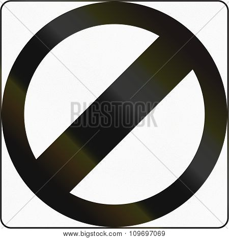 Road Sign In The Philippines - Speed Limit Derestriction