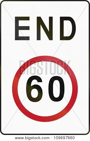 Road Sign In The Philippines - Speed Limit Derestriction