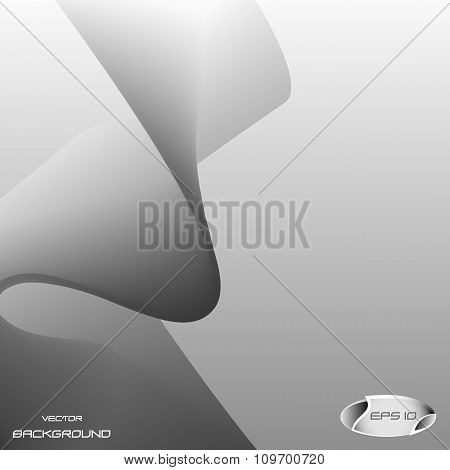 Monochrome Background With Waves Abstract