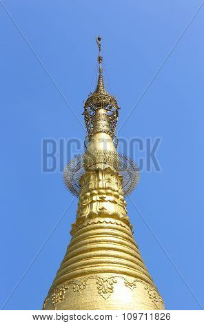 golden pagoda in Myanmar