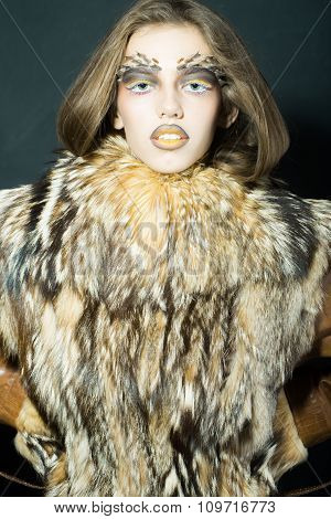 Girl In Fur Coat