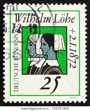Postage Stamp Germany 1972 Deaconesses