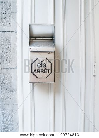 Metal Outdoor Ashtray