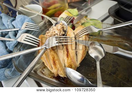Mess On A Kitchen Table