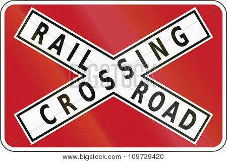 Road Sign In The Philippines - Railroad Crossbuck