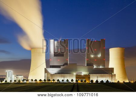 Power Station At Night