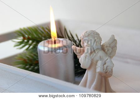 Candle with angel