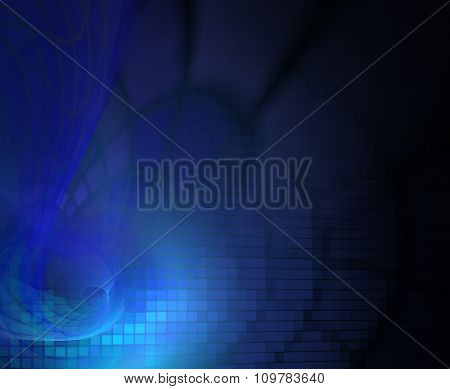 Abstract Background With Dark Blue Mosaic Texture