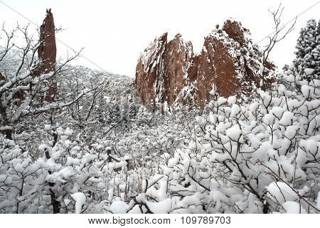 Winter At The Garden Of The Gods