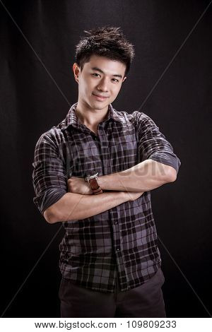 Portrait Of Asian Young Man