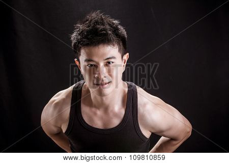 Fitness Level Young Man