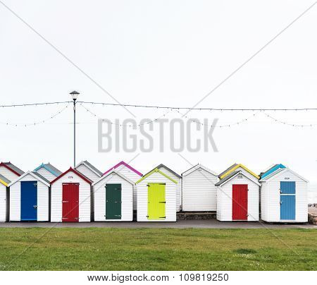 Colorful Beach Huts