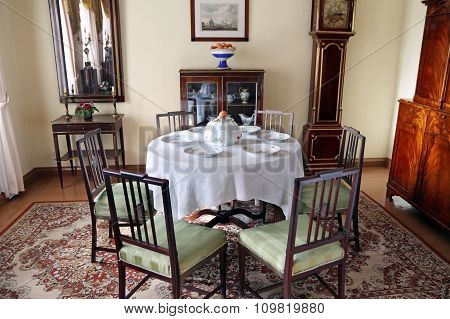Dining Room Manor House In The Family Estate Of Lermontov Tarkhany