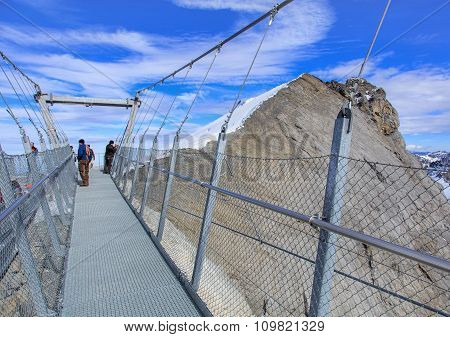 Titlis Cliff Walk Suspension Bridge