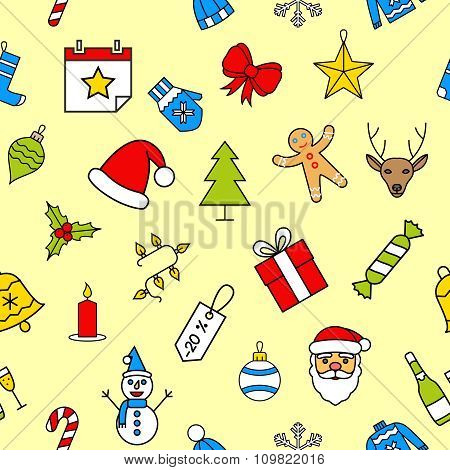 Christmas seamless pattern