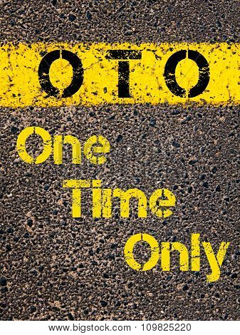 Accounting Business Acronym Oto One Time Only