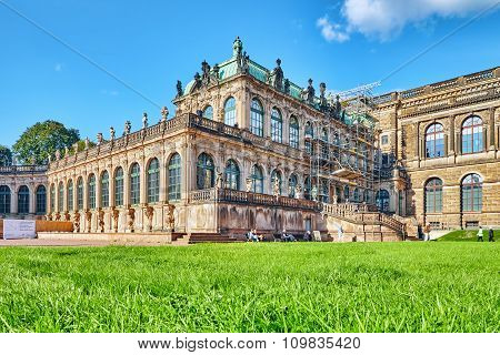Dresden,germany-september 08,2015: Zwinger Palace (der Dresdner Zwinger) Art Gallery Of Dresden, Whi