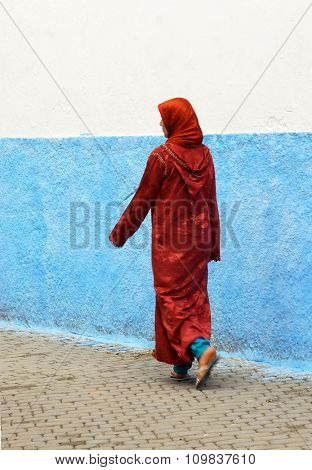 Medina of Chefchaouen, Morocco. Chefchaouen or Chaouen is known that the houses in this city are painted in blue.