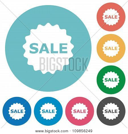 Flat Sale Badge Icons