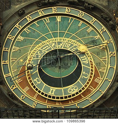 Astronimical Clock In Prague, Czech Republic