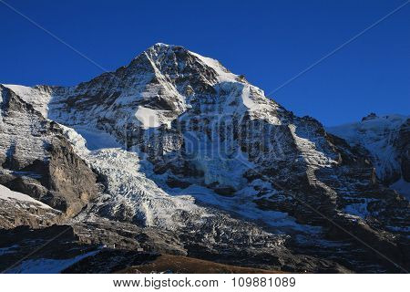 Famous Mountain Monch And Glacier