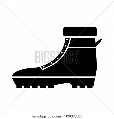 Boot Icon On White.