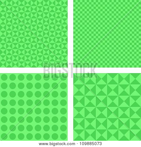 Simple green pattern set