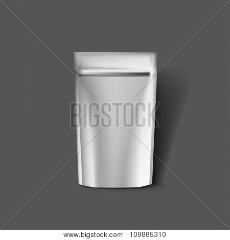 Mockup template flow pack for branding and product designs.  Isolated realistic package with shadows. Easy to use for advertising and food products.
