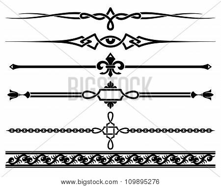 Decorative elements. Vector illustration.