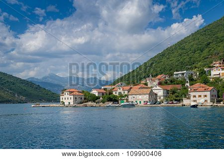 Lepetane old village in the Kotor bay