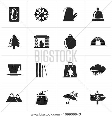 Black Winter, Sport and relax icons