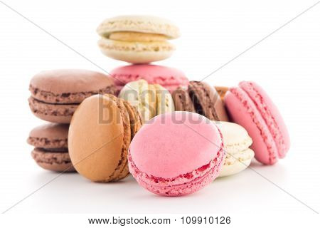 Colorful French Macarons