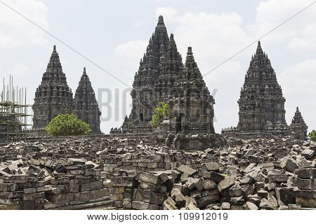 Prambanan Temple Near Yogyakarta On Java Island, Indonesia