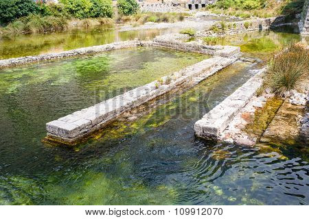 The River Shkurda In Old Town Of Kotor, Montenegro