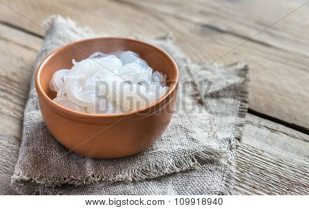 Bowl Of Shirataki Noodles