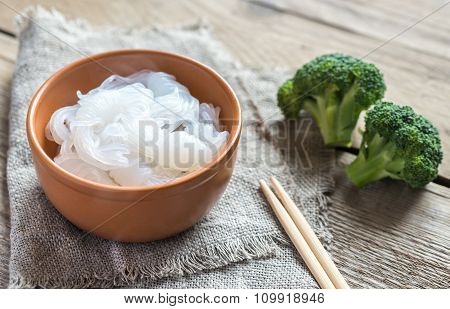 Bowl Of Shirataki Noodles