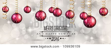 Merry Christmas Seasonal Background for your greeting cards, New Years Flyer, Chrstmas dinner invitation, posters and do on.