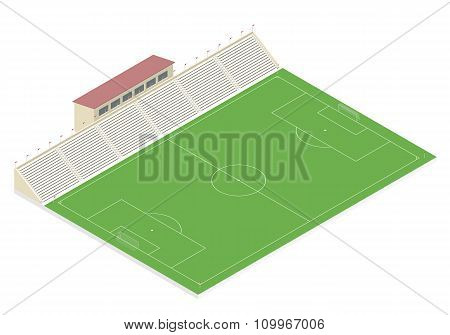 Isometric soccer field