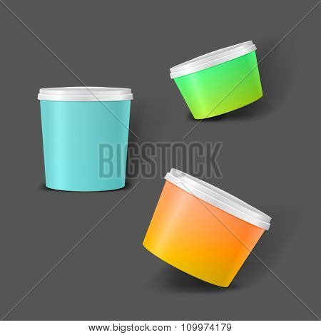 Mockup template for branding and product designs. Isolated realistic package with shadows. Easy to use for advertising and products.