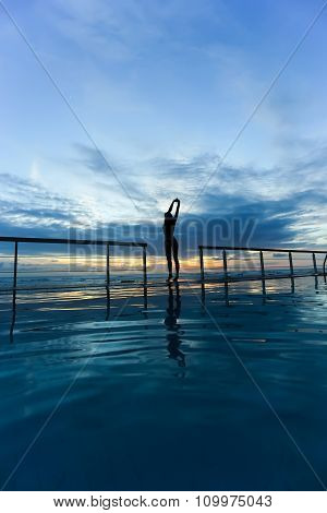 Girl At Sunset