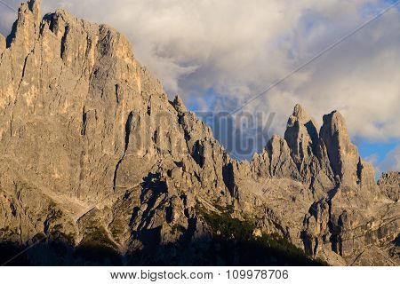 High Mountain At Twilight