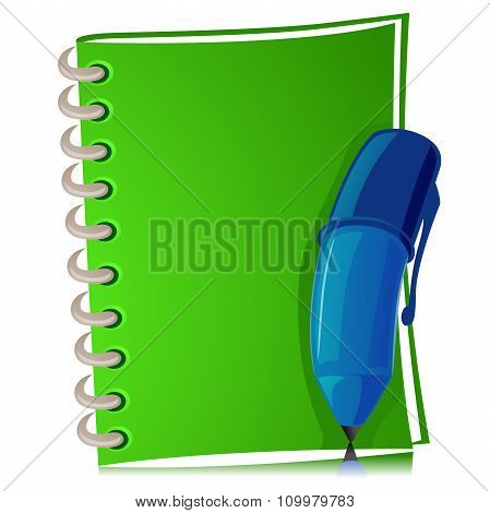 Illustration Pen and Notebook