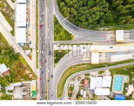 Aerial View Of T-junction