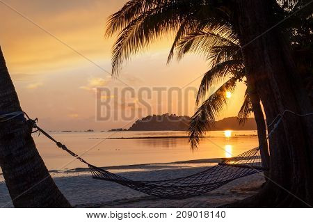 Beach Sunrise On Bintan Island, Indonesia