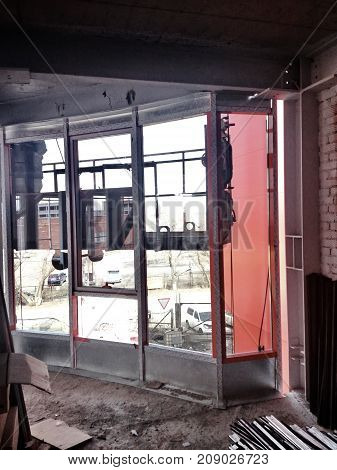 Construction Site Of An Industrial Building Inside