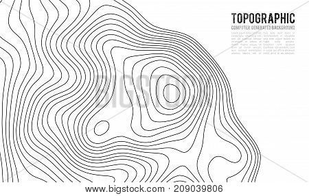 Topographic map contour background. Topo map with elevation. Contour map vector. Geographic World Topography map grid abstract vector illustration .