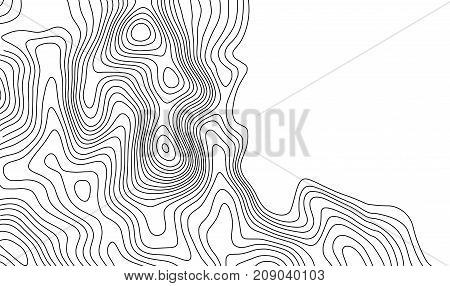 Topographic map contour background. Topo map with elevation. Contour map vector. Geographic World Topography map grid abstract vector illustration .