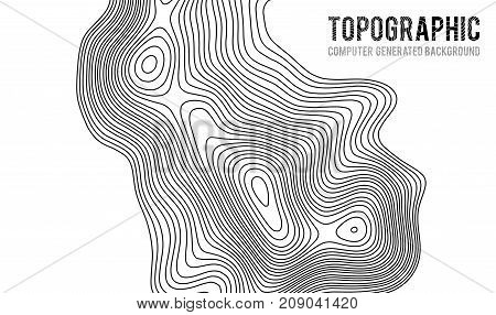 Topographic map contour background. Topo map with elevation. Contour map vector. Geographic World Topography map grid abstract vector illustration .