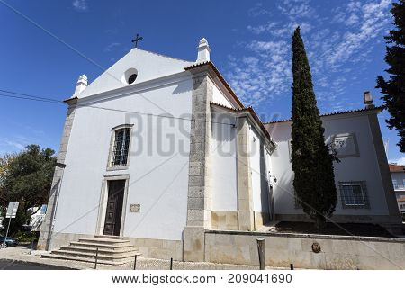 OEIRAS, PORTUGAL - September 17, 2017: Chapel of Santo Amaro built in the eighteenth century in Oeiras Portugal