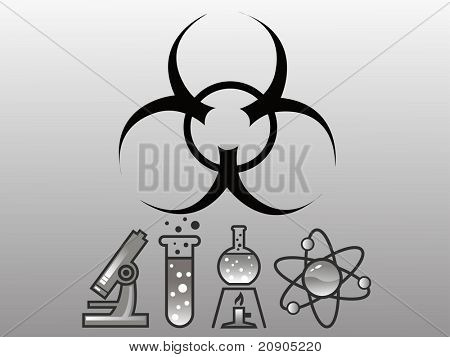 Tehlike biohazard vektör çizim